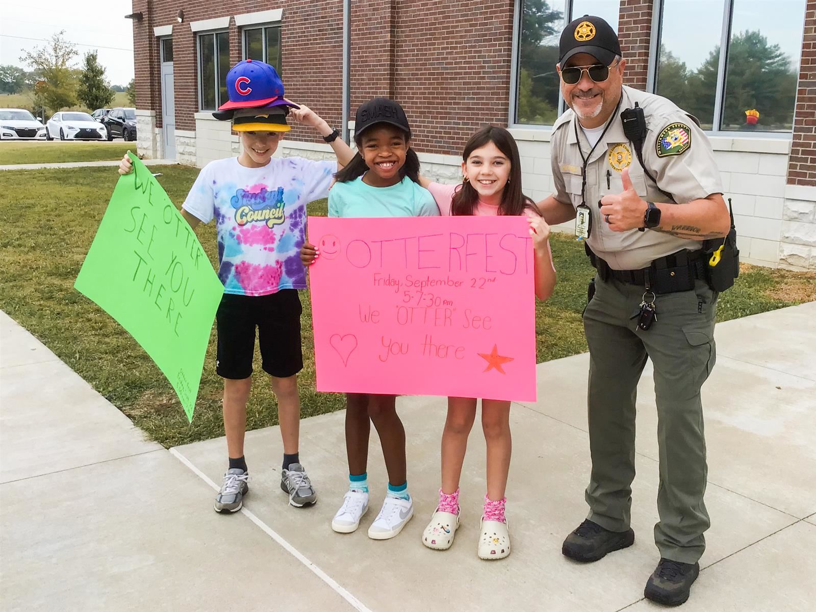 SRO and three students